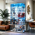 Style Contemporain, vitrine gris (36 x 80 x 164 cm)