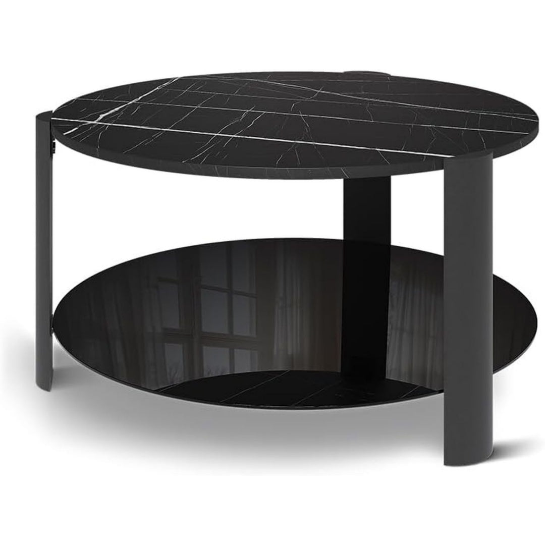 Discret table basse gris fonce 80 x 80 x 43.5 cm