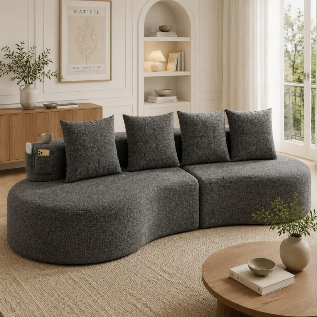 Marron canape 240 x 109 x 60 cm