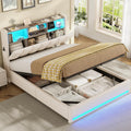 Base de lit creme en metal
