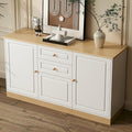 Buffet marron, espace de rangement genereux