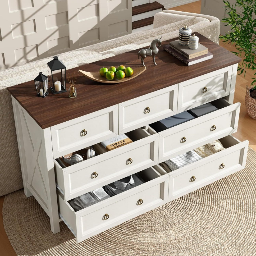 Commode elegante vintage en bois