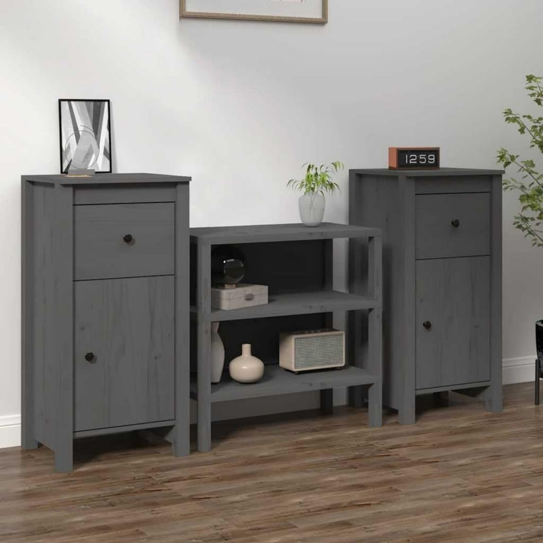 Un meuble qui suit votre quotidien, meuble de rangement gris en bois