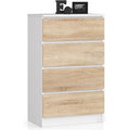 Beige commode en acier 60 x 99 x 40 cm