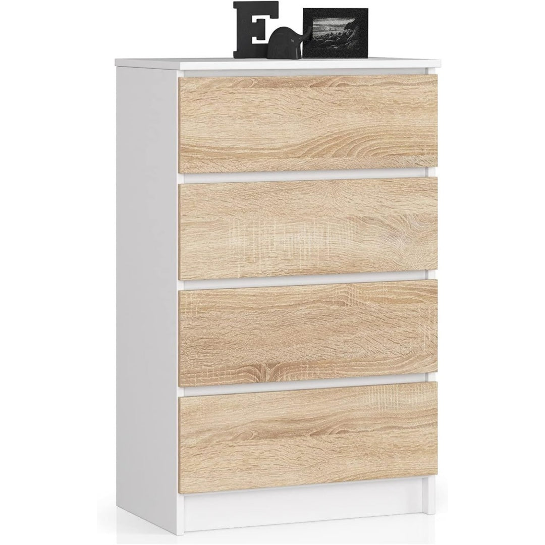 Beige commode en acier 60 x 99 x 40 cm