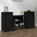 Credence gris fonce de chambre en bois style rustique