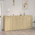 Buffet beige avec 2 tiroirs