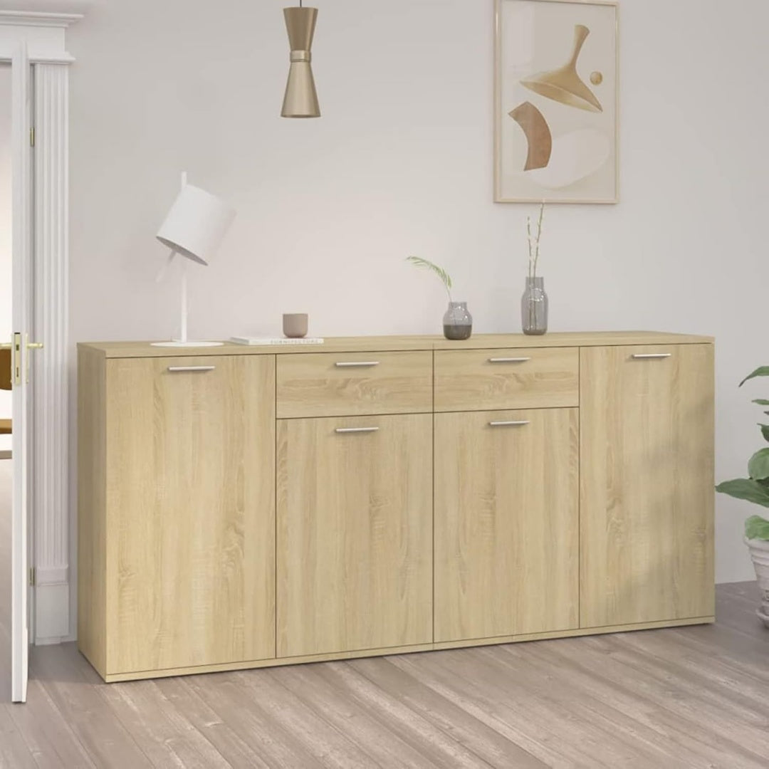 Buffet beige avec 2 tiroirs