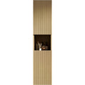 Contraste marron, meuble mural en bois 2 portes