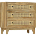 Armoire de rangement marron finition tissu